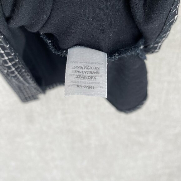 J. Jill Shirt Tunic Long Sleeve Check Grid‎ Top Round Neck Stretch - Picture 8 of 11